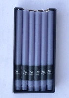 Свечи хозяйственные серо-голубые - набор 12 штук - изображение 1