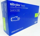Синие нитриловые перчатки Nitrylex без пудры и винила 100 шт/уп S - изображение 1