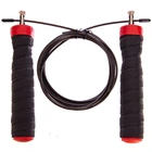 Скакалка скоростная Кроссфит с подшипником и стальным тросом CIMA My Fit J603 3 м черный-красный