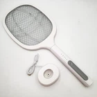 Мухобойка акумуляторна електрична ракетка знищує комах мух комарів UKC Electric Mosquito Swatter білий (5282)
