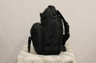 Тактический рюкзак Silver Knight однолямочный с системой M.O.L.L.E Black (098-black) - изображение 5
