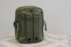 Тактическая сумка подсумок Tactic Mini warrior с системой M.O.L.L.E Олива (101- olive) - изображение 5