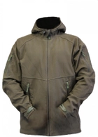 Тактическая куртка Tactic с капюшоном софтшелл Оливковый размер M (5000HO-M) - изображение 1