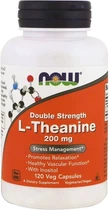 Добавка NOW Foods L-Theanine Double Strength 200 мг