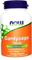 Натуральна добавка Now Foods Cordyceps 750 мг Капсули