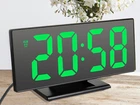 Годинник електронний LED настільний дзеркальний DS-3618L-GREEN