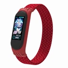 Ремешок Nylon Armorstandart Braided Solo Loop для Xiaomi Mi Band 4 5 6 Red size L (ARM58762)