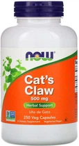 Натуральна добавка Now Foods Cat's Claw 500 мг веганські Капсули