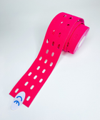 Тейп кинезио с отверстиями 5 см Kinesiology Tape, перфорированный тейп розовый - изображение 4