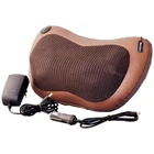 Массажная Подушка Инфракрасный роликовий массажер Massage Pillow для шеи и спины коричневая