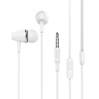 Вакуумные наушники Hoco M34 Honor Music гарнитура, AUX, 1.2м) - Белый