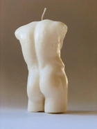 Комплект свічка з натурального 100% соєвого воску чоловічий силует і жіночий силует 12,5 см "Він і Вона". (Ручна робота) - изображение 9
