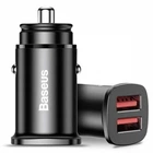 Автомобильное ЗУ Baseus Square Dual-USB Quick Charge Charger Black (CCALL-DS01)