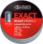 Пули пневм JSB Diabolo Exact Beast. Кал. 4.52 мм. Вес - 1.05 г. 250 шт/уп - изображение 1