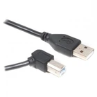 Кабель Cablexpert (CCP-USB2-AMBM90-6) USB2.0 A - USB В, угловой, 1.8 м, премиум, чорний