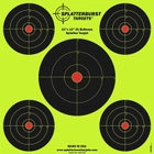 Мишень для стрельбы флюрисцентная Splatterburst 30х30 см (12x12 дюймов) Бычьи глаза - изображение 2