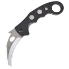 Нож складной керамбит Emerson Super Karambit (длина: 20см, лезвие: 9см) silver, с шайбой emerson - изображение 1