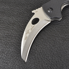 Нож складной керамбит Emerson Super Karambit (длина: 20см, лезвие: 9см) silver, с шайбой emerson - изображение 3