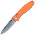 Нож складной Ganzo G738 (длина: 210мм, лезвие: 89мм, сатин), оранжевый - изображение 1