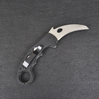 Нож складной керамбит Emerson Super Karambit (длина: 20см, лезвие: 9см) silver, с шайбой emerson - изображение 5