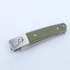 Нож складной Ganzo G7361 (длина: 195мм, лезвие: 80мм, сатин), зеленый - изображение 2