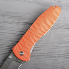 Нож складной Ganzo G6252 (длина: 210мм, лезвие: 89мм, сатин), оранжевый - изображение 4