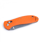 Нож складной Ganzo G7392P (длина: 205мм, лезвие: 87мм, сатин), оранжевый - изображение 4
