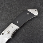 Нож складной Browning Black Label (длина: 18.5см, лезвие: 8см), черный - изображение 4