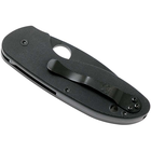 Нож складной Spyderco Efficient полусеррейтор (длина: 180мм, лезвие: 76мм, черное), черный - изображение 3