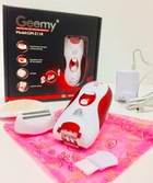 Эпилятор 2в1 Gemei GM-2118 аккумуляторный с насадками 2 скорости Белый/Красный