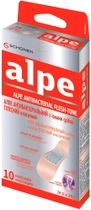 Пластырь Alpe антибактериальный с ионами серебра телесный классический 76х19 мм №10 (000000741) - изображение 1