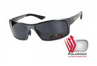 Темные очки с поляризацией BluWater Alumination 1 (gray) (gun metal) Polarized (4АЛЮМ1-Г20П) - изображение 1