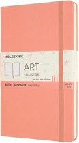Блокнот Moleskine Art Bullet середній 13 х 21 см в крапку кораловий