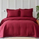 Покрывало с наволочками Karaca Home - Charm bold bordo бордовый 160*240 полуторный