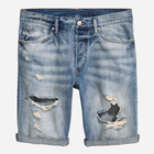 Шорты джинсовые H&M 0410735-6 28 Синие (2000001606346) - изображение 3