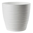 Горшок для цветов Form-Plastic Sahara мини-17 2,4 л белый с подставкой (3030-011)
