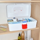 Органайзер-аптечка для лекарств MVM PC-10 пластиковый белый (PC-10 WHITE) - изображение 4