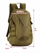 Рюкзак Тактический Универсальный Tactical Mochila-01 Black Водонепроницаемый 20 литров - изображение 6