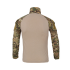 Тактическая рубашка Lesko A655 Camouflage 3XL (40р.) кофта с длинным рукавом камуфляжная армейская для военных (F_4256-12572) - изображение 2