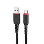 Кабель USB HOCO X59 Victory Micro USB (2.4A) (1M) Чорний