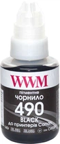 Чорнило WWM GI-490 для Canon G14xx/G24xx/G34xx 140 г Black Pigment (C490BP)