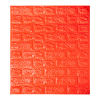 Самоклеюча 3D панель Sticker Wall під цеглу Помаранчева 700х770х5мм
