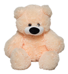 Мягкая плюшевая игрушка Anilina Мишка Бублик 95 см Персиковый A-54129