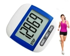 Шагомер с ЖК- дисплеем устройство для подсчёта шагов калорий и расстояния (6899100) Синий - изображение 1
