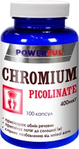 Пиколинат хрома (снижает тягу к сладкому) 100 капсул Добавка диетическая Powerful (4820142435845) - изображение 1