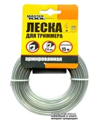Волосінь для тримера армована Mastertool 2.7 мм 15 м квадрат (19-1327)