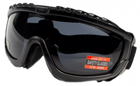 Балістичні окуляри захисні із ущільнювачем Global Vision Ballistech-1 (gray) Anti-Fog, сірі - зображення 3