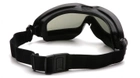 Тактические балистические очки с уплотнителем Pyramex модель V2G-PLUS тёмные - изображение 4