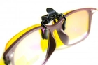 Поляризационная накладка на очки RockBros жёлтая маленькая - зображення 4