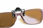 Поляризационная накладка на очки RockBros коричневая большая - изображение 4